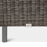 Agio Maricopa 7 Piece Woven Dining Set with Padded Seats + Cover