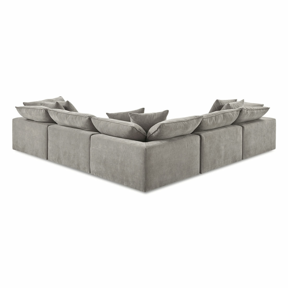 Aiden & Ivy Sereen Beige Fabric 6 Piece Modular Sofa