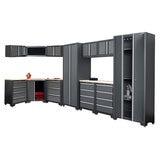 Hilka Garage Bundle 14 Piece Corner & Cabinet Storage Set Hilka Garage Bundle 14 Piece Corner & Cabinet Storage Set