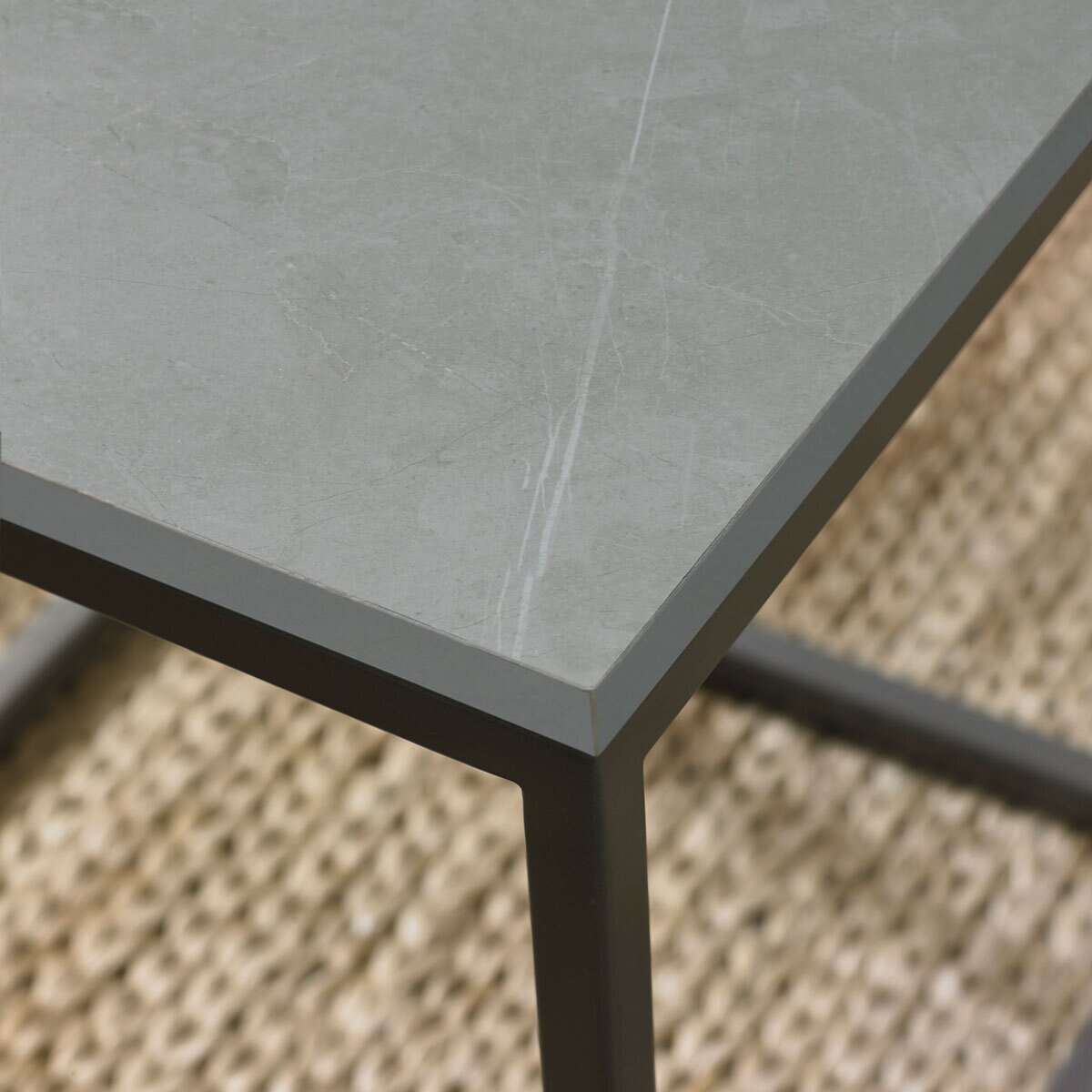 Bentley Designs Sofia Grey Sintered Stone Sofa Table