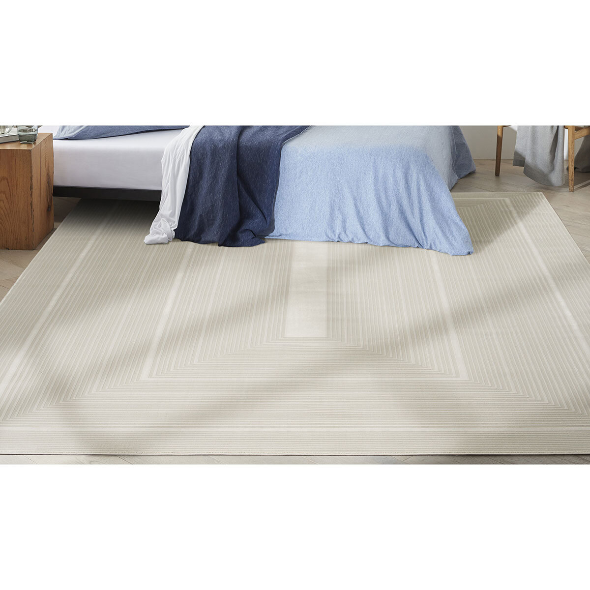 Calvin Klein CK024 Irradiant Ivory Rug, 160 x 221 cm