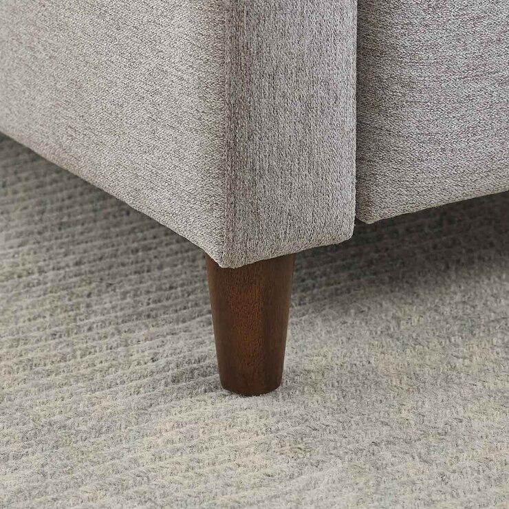 Lillian August Ella Grey Fabric Convertible Sofa Bed