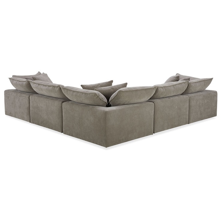 Aiden & Ivy Sereen Beige Fabric 6 Piece Modular Sofa Aiden & Ivy Sereen Beige Fabric 6 Piece Modular Sofa