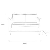 Gallery Gateford Cream Fabric 2 Seater Sofa