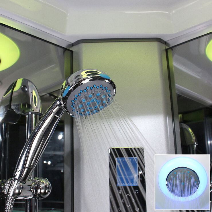 Insignia Diamond 900mm Quadrant Steam Shower with Chrome Frame Insignia Diamond 900mm Quadrant Steam Shower with Chrome Frame