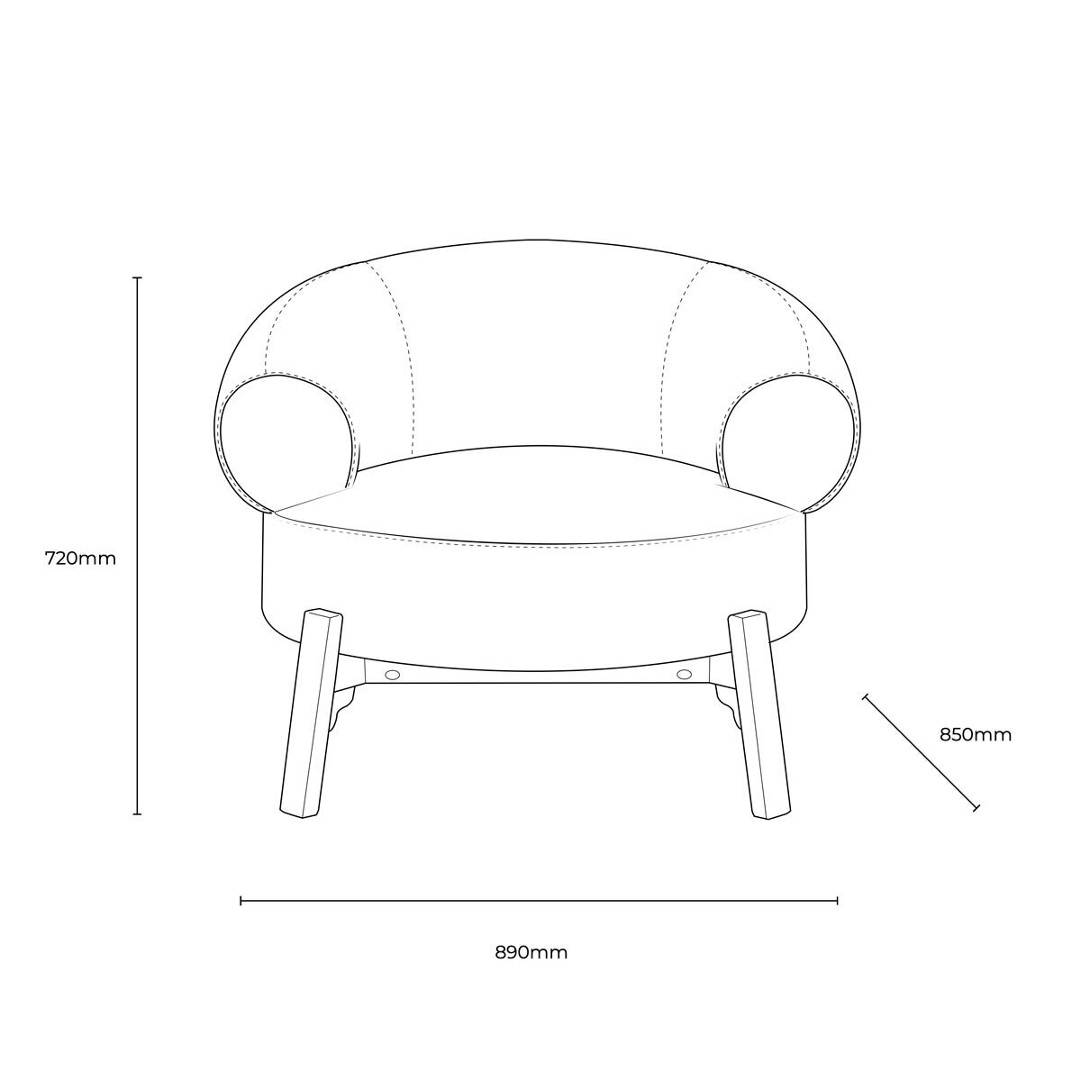 Gallery Ardo Cream Velvet Armchair