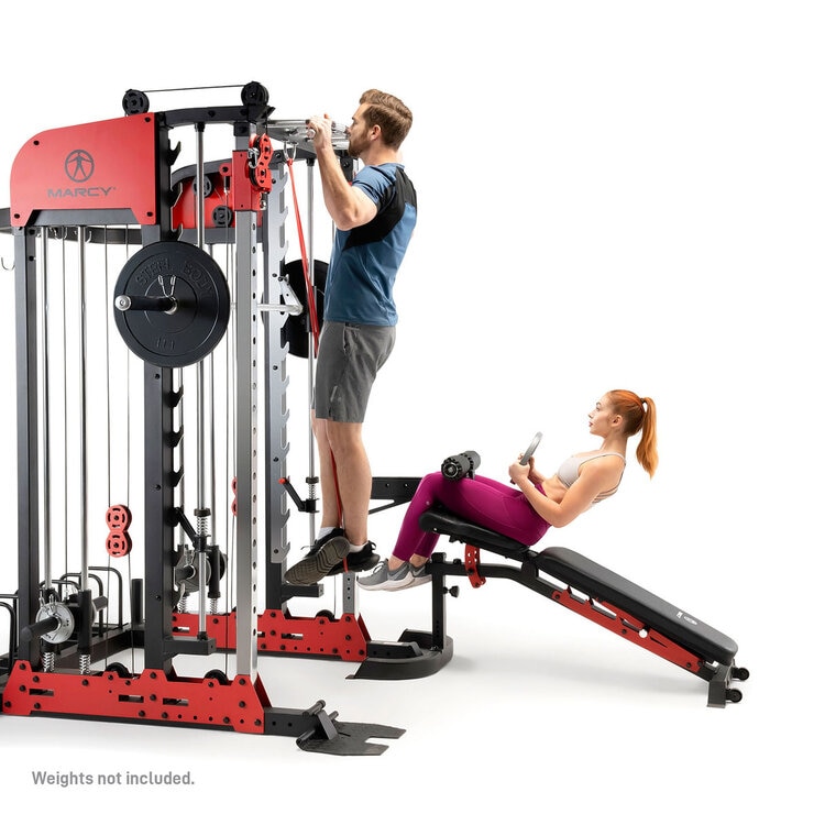 Marcy SM-7553 Pro Deluxe Smith Cage Home Gym System Marcy SM-7553 Pro Deluxe Smith Cage Home Gym System