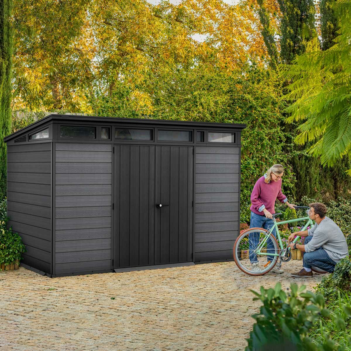 Keter Cortina 11ft 2" x 7ft 2" (3.4 x 2.2m) Storage Shed Keter Cortina 11ft 2" x 7ft 2" (3.4 x 2.2m) Storage Shed