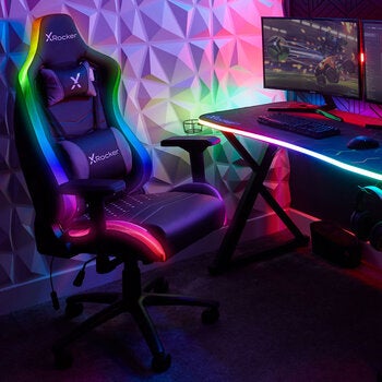 X Rocker Opal RGB Gaming Chair with LED Lights