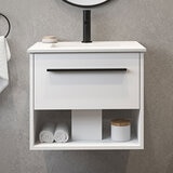 Ove Camila 600mm Wide Wall Mounted Vanity in Matte White