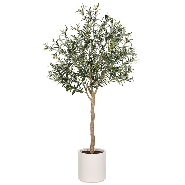 Artificial 6.5ft Olive Tree in Planter Artificial 6.5ft Olive Tree in Planter