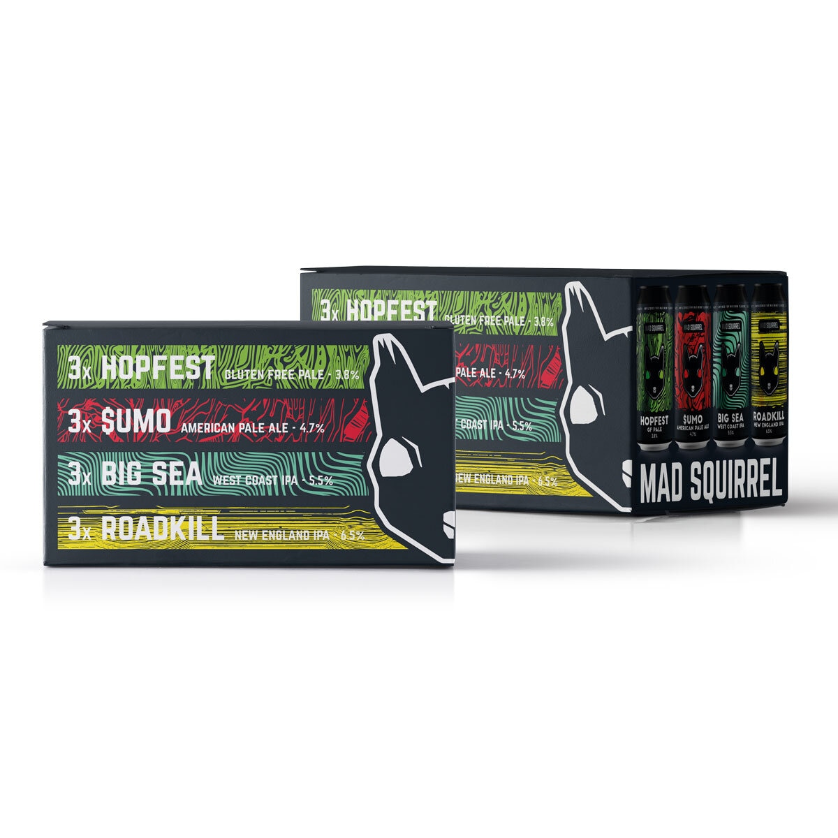 Mad Squirrel Craft Beer Pack, 12 x 440ml