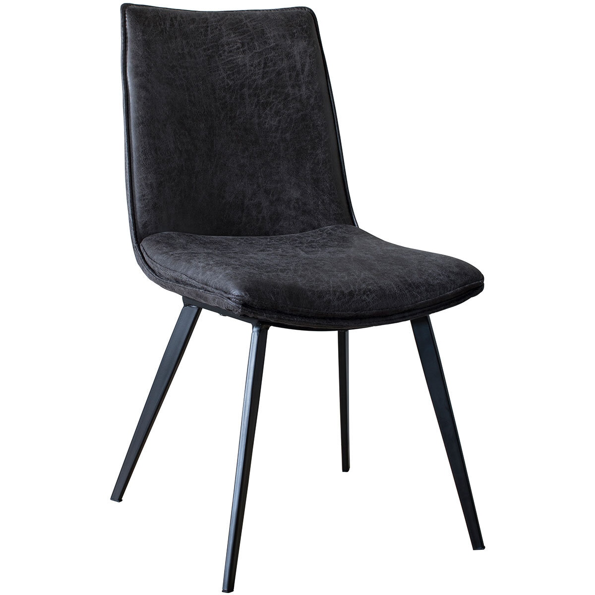 Gallery Hinks Grey Faux Leather Dining Chair, 2 Pack