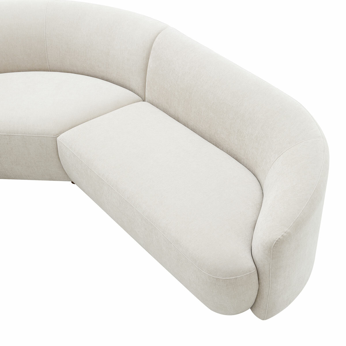 Dolen Beige Fabric 3 Piece Corner Sofa