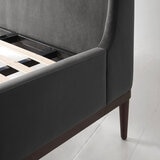 Swyft Bed 02 Charcoal Grey Velvet Bed Frame, 180 x 200 cm