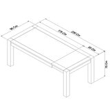 Bentley Designs Milan Dark Oak Extending Dining Table + 6 Chairs, Seats 6-8