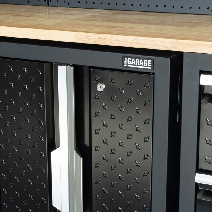 Hilka Garage Pro+ 24 Gauge Steel 11 Piece Cabinet Set