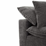 Aiden & Ivy Sereen Dark Grey Fabric Corner Chair