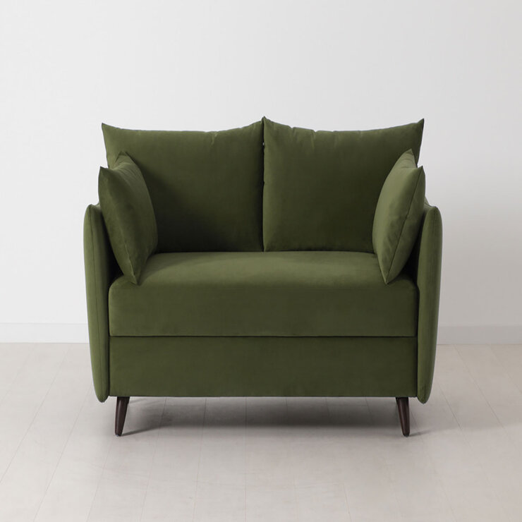 Swyft Model 08 Green Velvet Double Sofa Bed