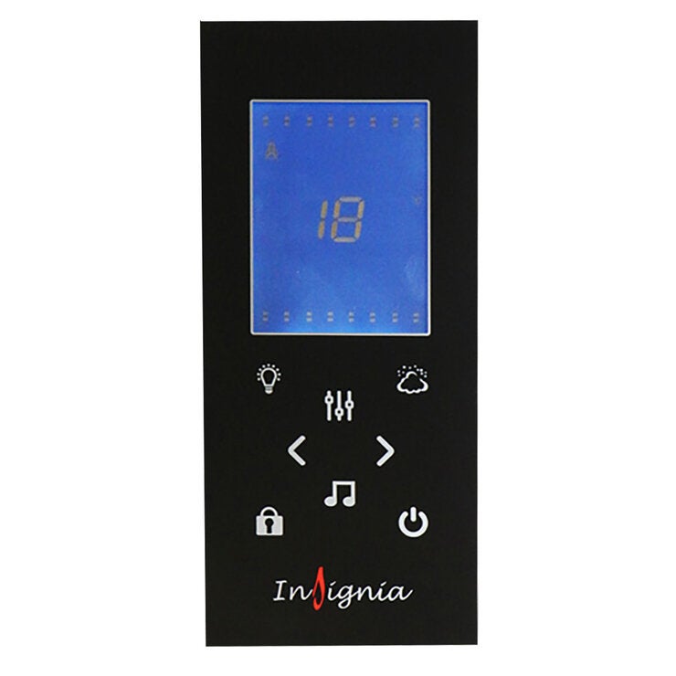 Insignia Diamond 1000mm Quadrant Steam Shower with Black Frame