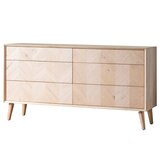 Gallery Milano Oak 6 Drawer Chest of Drawers