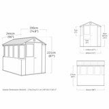 Keter 6ft 3" x 8ft (1.9 x 2.4m) Potting Shed Keter 6ft 3" x 8ft (1.9 x 2.4m) Potting Shed