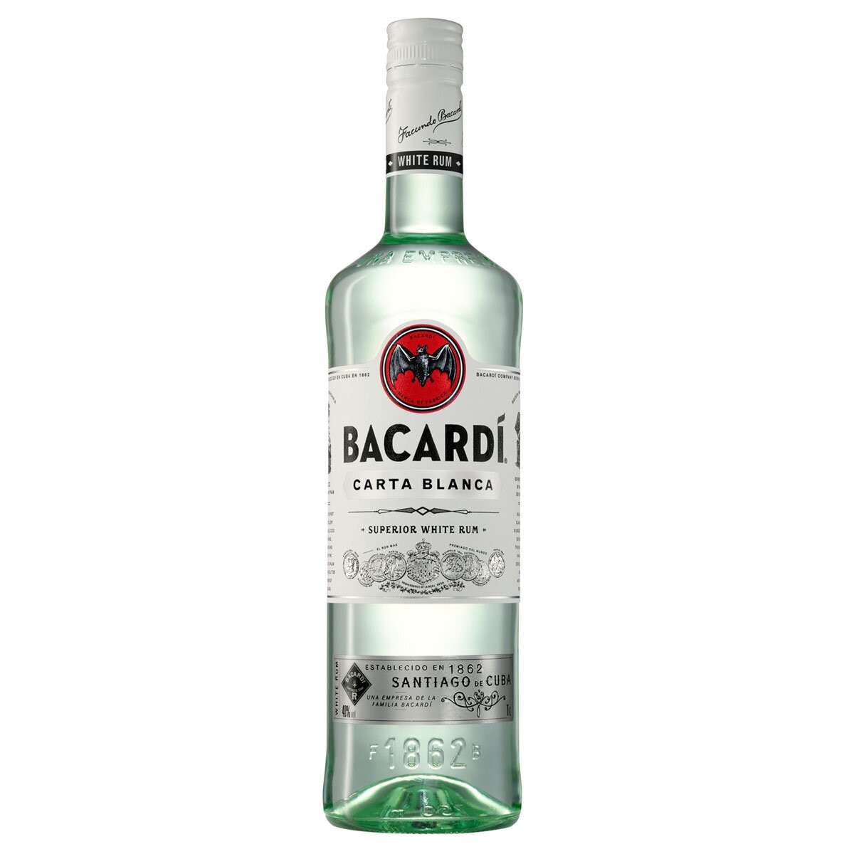 Bacardi Carta Blanca Rum, 1L