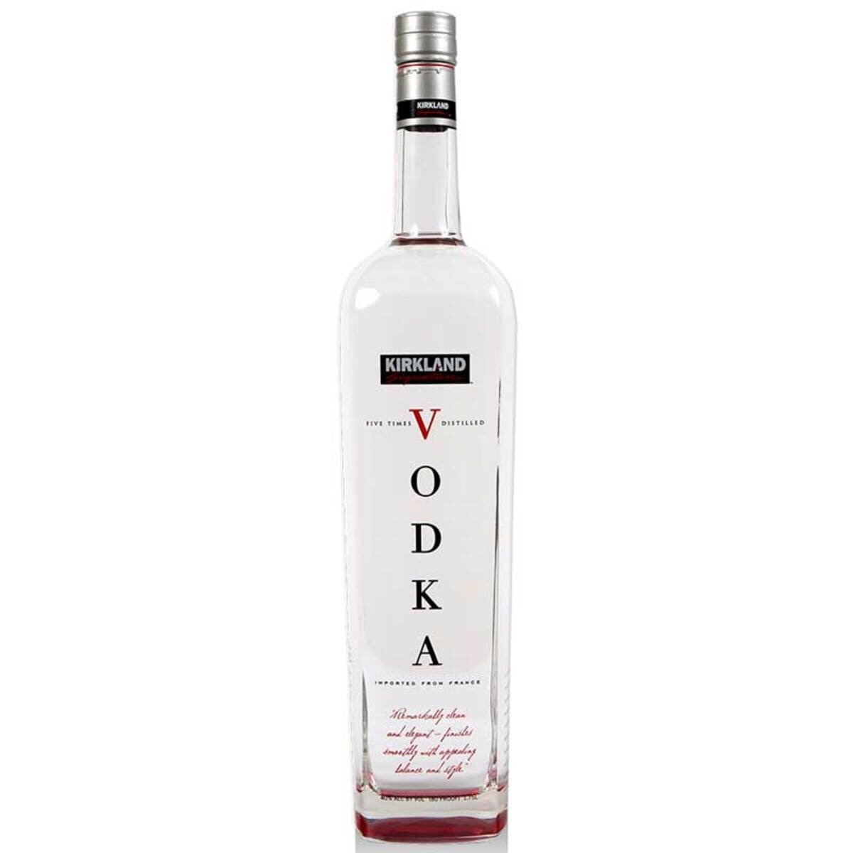 Kirkland Signature Vodka Five Times Distilled, 1.75L
